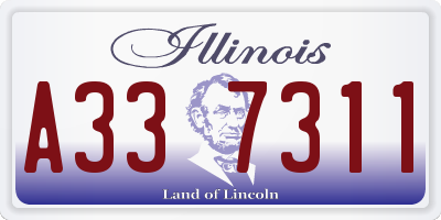 IL license plate A337311