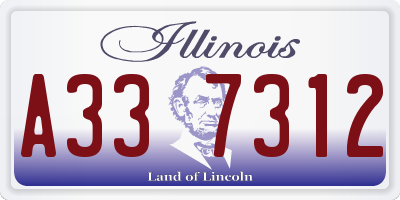 IL license plate A337312