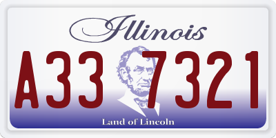 IL license plate A337321