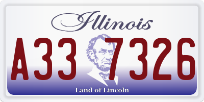 IL license plate A337326