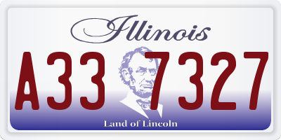 IL license plate A337327