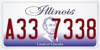 IL license plate A337338