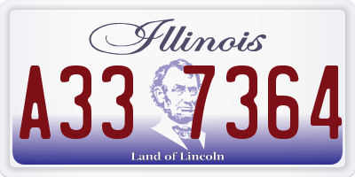 IL license plate A337364