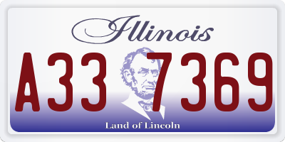 IL license plate A337369