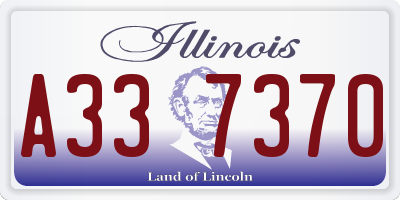 IL license plate A337370
