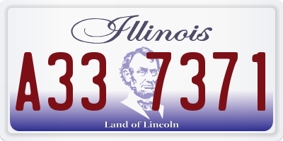 IL license plate A337371