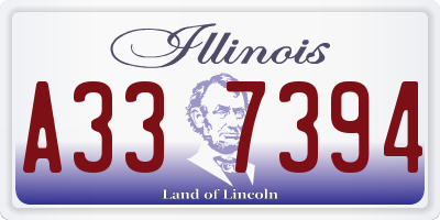 IL license plate A337394