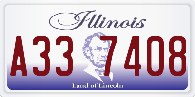 IL license plate A337408