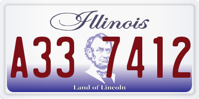 IL license plate A337412