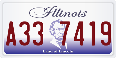 IL license plate A337419