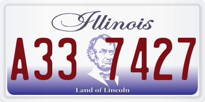 IL license plate A337427