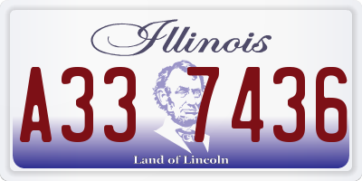 IL license plate A337436