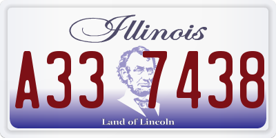 IL license plate A337438