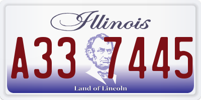 IL license plate A337445
