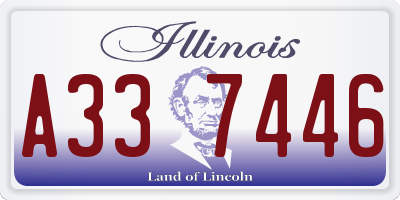 IL license plate A337446