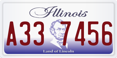 IL license plate A337456