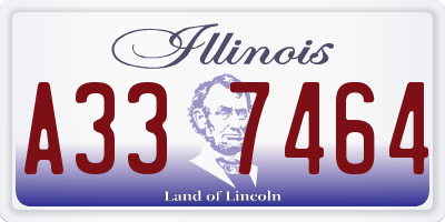 IL license plate A337464