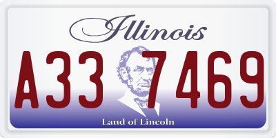 IL license plate A337469