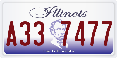 IL license plate A337477