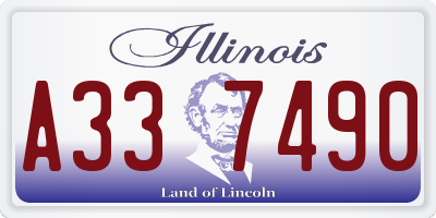 IL license plate A337490