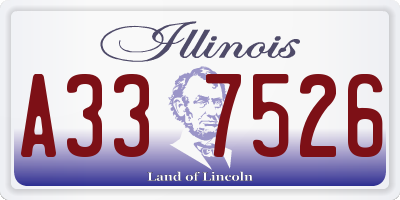 IL license plate A337526
