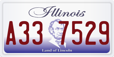 IL license plate A337529