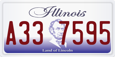 IL license plate A337595