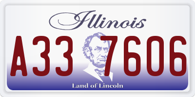 IL license plate A337606