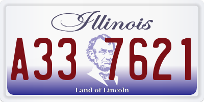 IL license plate A337621