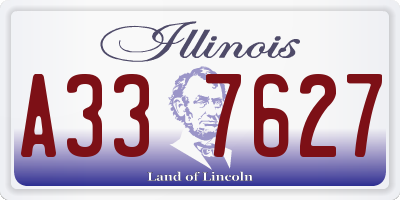 IL license plate A337627