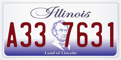 IL license plate A337631