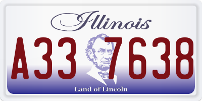 IL license plate A337638
