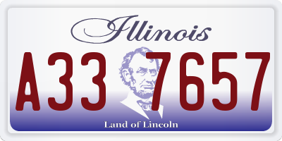 IL license plate A337657