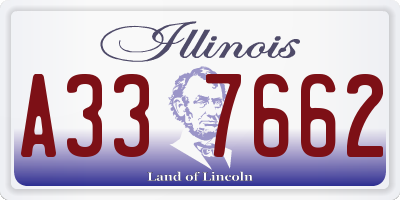 IL license plate A337662