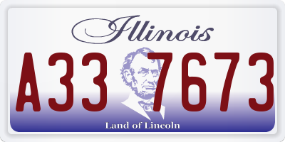 IL license plate A337673