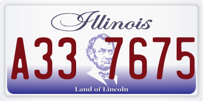 IL license plate A337675