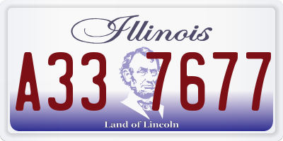 IL license plate A337677