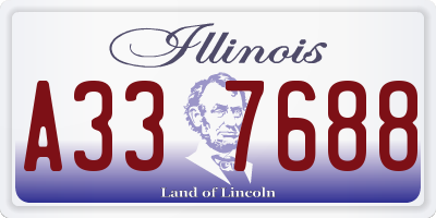 IL license plate A337688