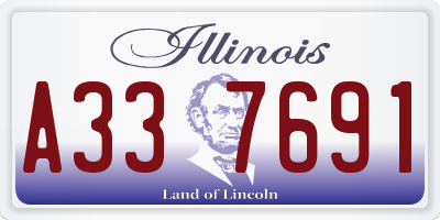 IL license plate A337691
