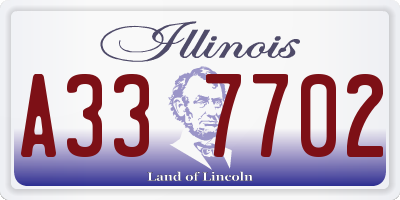 IL license plate A337702