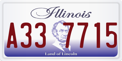 IL license plate A337715