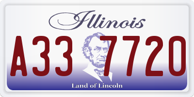 IL license plate A337720