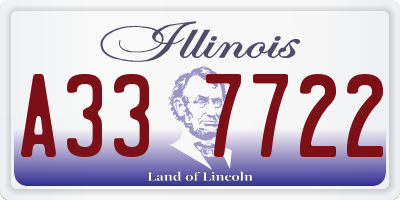 IL license plate A337722