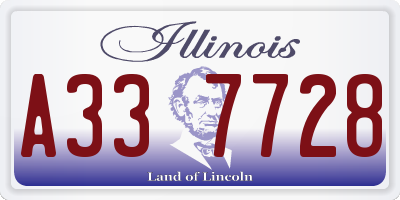 IL license plate A337728
