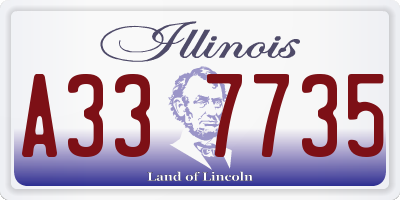 IL license plate A337735