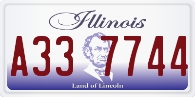 IL license plate A337744