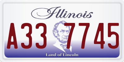 IL license plate A337745