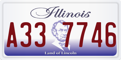 IL license plate A337746