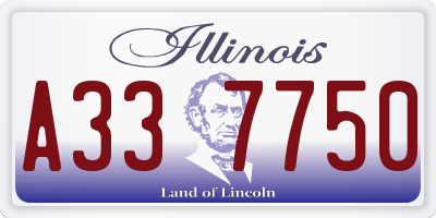 IL license plate A337750