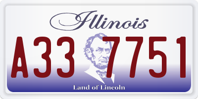 IL license plate A337751